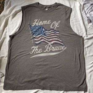 Men’s Patriotic sleeveless tank top